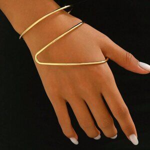 Minimalist Exaggerated Geometric Bangle